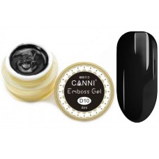 3D гель паста CANNI 010 черная Embossing gel, 8 мл