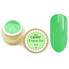 3D гель паста CANNI 006 салатовая Embossing gel, 8 мл