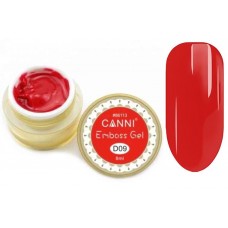 3D гель паста CANNI 009 красная Embossing gel, 8 мл
