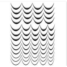 Френч слайдер для ногтей, черный