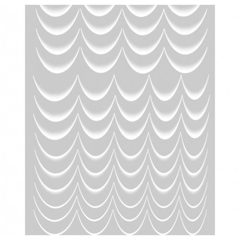 Френч слайдер для ногтей, белый