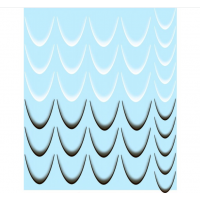 Френч слайдер для ногтей, черно- белый