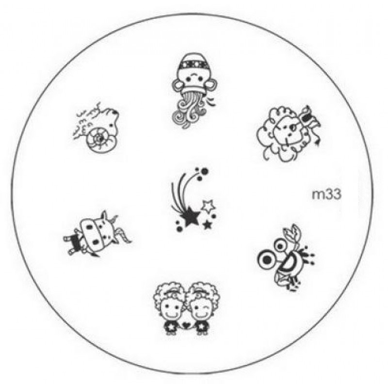 Диск для стемпинга "Знаки зодиака" m-33
