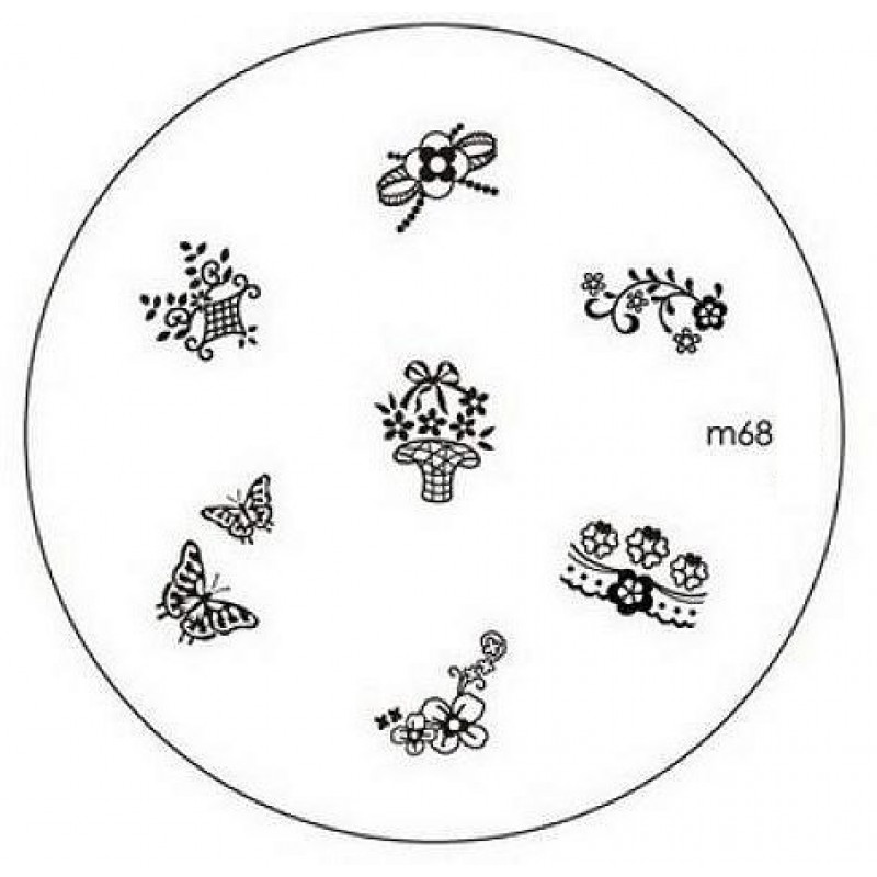 Диск для стемпинга "Цветочкки" m-68