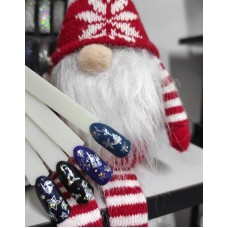 Фольга для дизайна ногтей "Новый год", 50см/4см, F54 Фольга для дизайна ногтей "Новый год", 50см/4см, F54