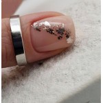 Фольга жатая поталь для ногтей серебро