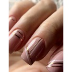 Липкая лента для дизайна ногтей серебро Silver 1мм