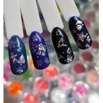 Фольга для дизайна ногтей "Новый год", 50см/4см, F54