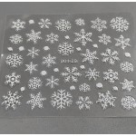 Новогодняя наклейка для ногтей 