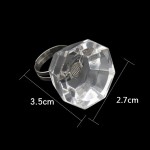 Кольцо кристалл для смешивания клея, хны, пигмента, прозрачное