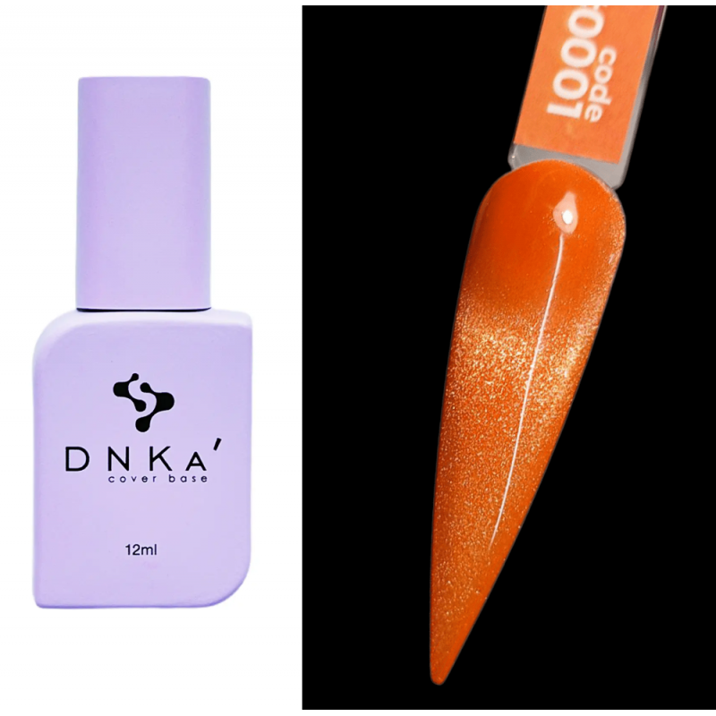 Гель лак кошачий глаз Cats Eye DNKA №0001 ярко оранжевый, 12 мл