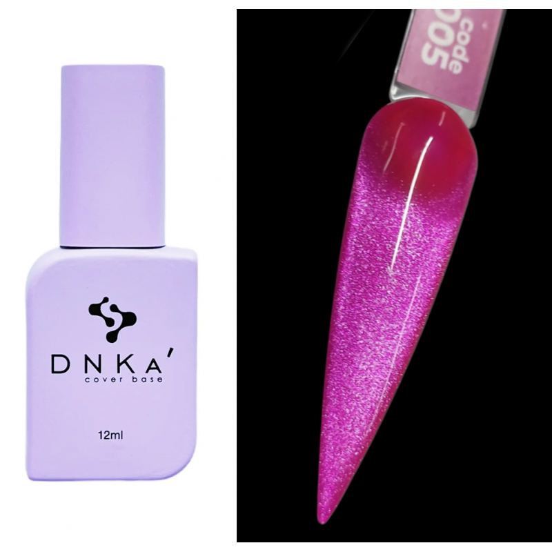 Гель лак кошачий глаз Cats Eye DNKA №0005 малиновый яркий, 12 мл
