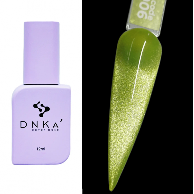 Гель лак кошачий глаз Cats Eye DNKA №0006 салатовый, 12 мл
