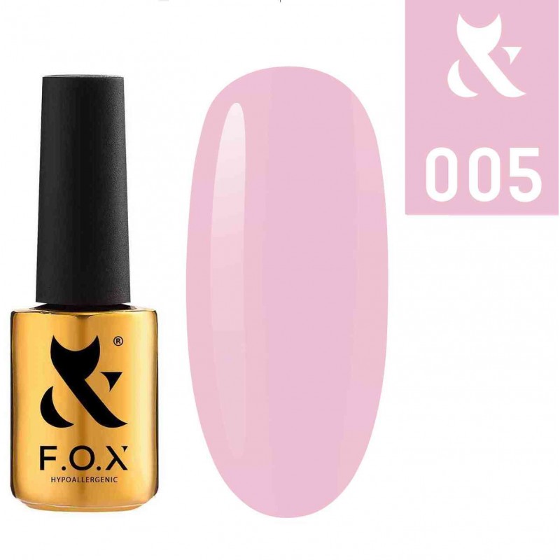 Гель лак FOX Spectrum 005, розовая эмаль, 7мл.
