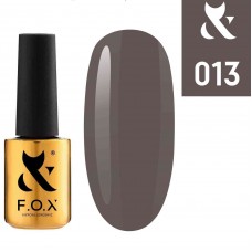 Гель лак FOX Spectrum 013, серо коричневая эмаль, 7мл.