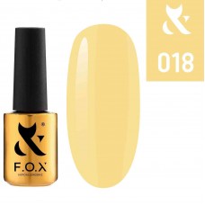 Гель лак FOX Spectrum 018, персиково желтый, эмаль, 7мл.