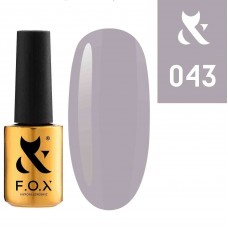 Гель лак FOX Spectrum 043 лиловый, эмаль, 7мл.