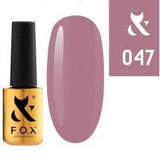 Гель лак FOX Spectrum 047 приглушенно розовый, эмаль, 7мл.