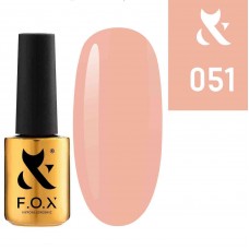 Гель лак FOX Spectrum 051 яркий персик, эмаль, 7мл.