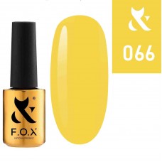 Гель лак FOX Spectrum 066 желтый, эмаль, 7мл.