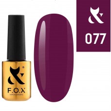 Гель лак FOX Spectrum 077 пурпурно розовый, эмаль, 7мл.
