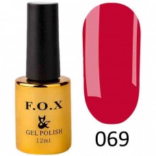 Гель лак FOX Pigment 069, 12мл, малиновый эмаль