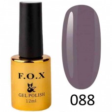 Гель лак FOX Pigment 088, 12мл, серо фиолетовый эмаль