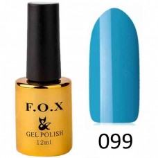 Гель лак FOX Pigment 099, 12мл, голубой