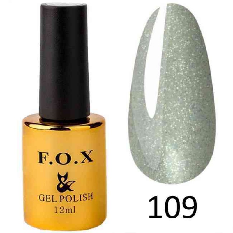 Гель лак FOX Pigment 109, 12мл (мелкая голографическая блестка)