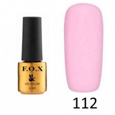 Гель лак FOX Pigment 112, 6мл (ярко розовый, эмаль)