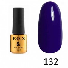 Гель лак FOX Pigment 132, 6мл (фиолетово-синий, эмаль)
