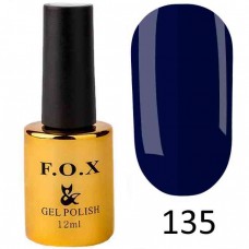 Гель лак FOX Pigment 135, 12мл (сливовый темный, эмаль)