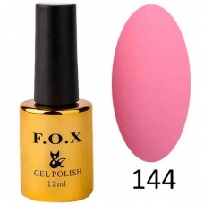 Гель лак FOX Pigment 144, 12мл (розово оранжевый, яркий)
