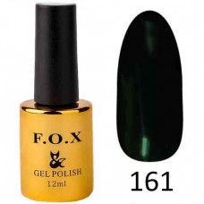 Гель лак FOX Pigment 161, 12мл, темно зеленый бутылочный
