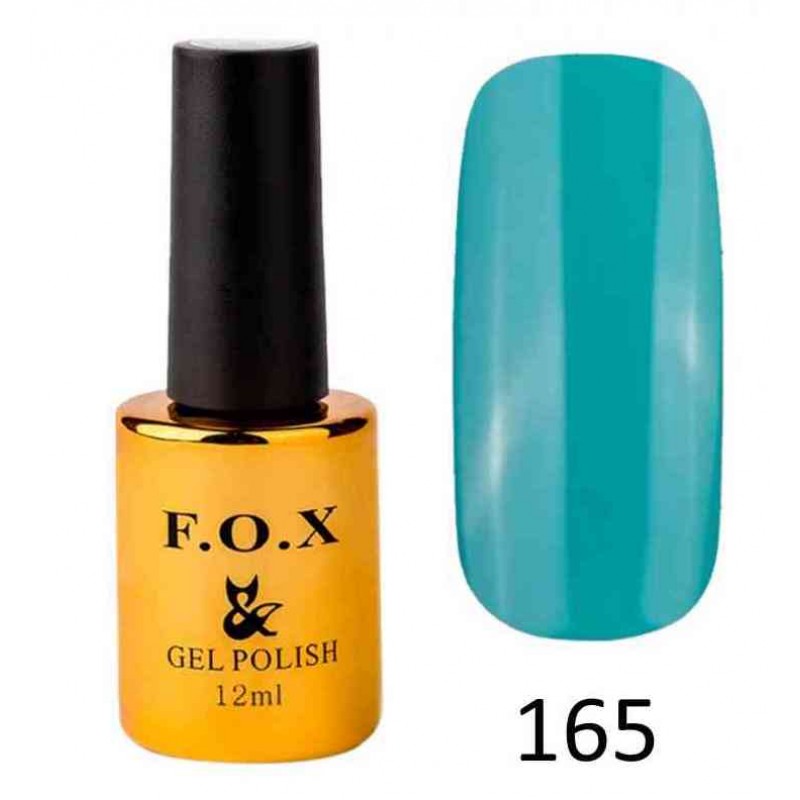 Гель лак FOX Pigment 165, 12мл, бирюзовый