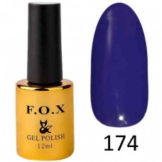 Гель лак FOX Pigment 174, 12мл (фиолетовый, эмаль)