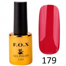 Гель лак FOX Pigment 179, 12мл, бордовый эмаль
