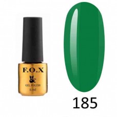 Гель лак FOX Pigment 185, 6мл (зеленый травяной, эмаль) 
