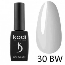 Гель лак Kodi №30BW белый с сероватым оттенком BLACK & WHITE 8мл.