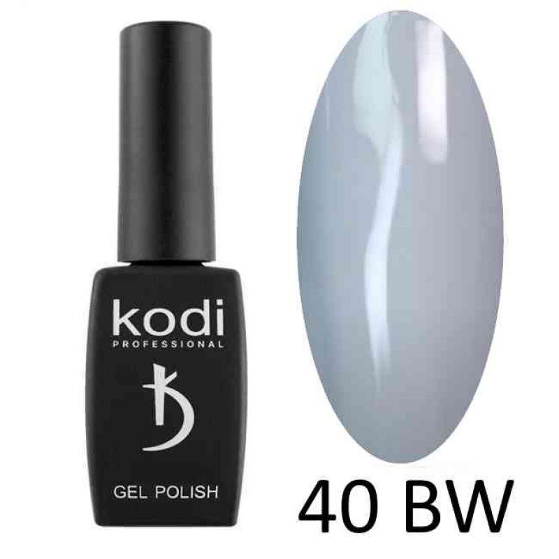 Гель лак Kodi №40BW светло серый BLACK & WHITE 8мл.