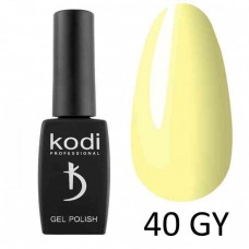 Гель лак Kodi №40GY ванильный желтый GREEN&YELLOW (GY) 8мл.