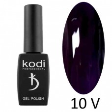 Гель лак Kodi 10 V (темно сливовый) Violet 8 мл