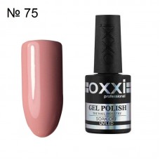 Гель лак OXXI № 075 розовато бежевый, эмаль, 10 мл.