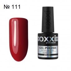 Гель лак OXXI № 111 темно красная эмаль, 10 мл.