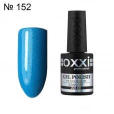 Гель лак OXXI № 152 голубой с шиммером, 10 мл.