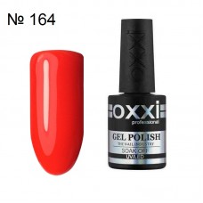 Гель лак OXXI №164 красно оранжевый неон, эмаль, 10 мл.