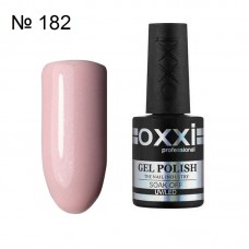 Гель лак OXXI №182 нежно розовый с микрошиммером, 10 мл.