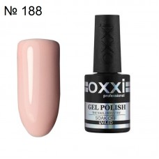 Гель лак OXXI №188 розово персиковая пастель, 10 мл.