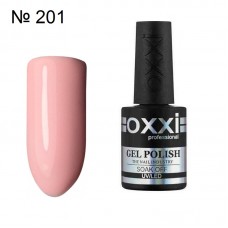 Гель лак OXXI №201 розовый, эмаль, 10 мл.