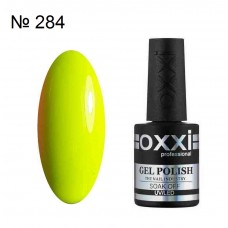 Гель лак OXXI №284 неоновый желтый, эмаль, 10 мл.
